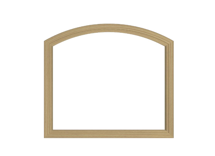 Andersen 400 Series Specialty Equal Leg Arch Window 48" Wide Fixed Vinyl Exterior Wood Interior Low-E4 Dual Pane Argon Full Glass Grilles/Tempered Optional AFC206, AFC21, AFC22, AFC23, AFC235, AFC24, AFC245, AFC25, AFC255, AFC26 Or AFC28