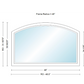 Andersen 400 Series Specialty Equal Leg Arch Window 48" Wide Fixed Vinyl Exterior Wood Interior Low-E4 Dual Pane Argon Full Glass Grilles/Tempered Optional AFC206, AFC21, AFC22, AFC23, AFC235, AFC24, AFC245, AFC25, AFC255, AFC26 Or AFC28