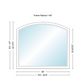 Andersen 400 Series Specialty Equal Leg Arch Window 48" Wide Fixed Vinyl Exterior Wood Interior Low-E4 Dual Pane Argon Full Glass Grilles/Tempered Optional AFC206, AFC21, AFC22, AFC23, AFC235, AFC24, AFC245, AFC25, AFC255, AFC26 Or AFC28