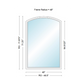 Andersen 400 Series Specialty Equal Leg Arch Window 48" Wide Fixed Vinyl Exterior Wood Interior Low-E4 Dual Pane Argon Full Glass Grilles/Tempered Optional AFC206, AFC21, AFC22, AFC23, AFC235, AFC24, AFC245, AFC25, AFC255, AFC26 Or AFC28