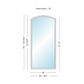 Andersen 400 Series Specialty Equal Leg Arch Window 48" Wide Fixed Vinyl Exterior Wood Interior Low-E4 Dual Pane Argon Full Glass Grilles/Tempered Optional AFC206, AFC21, AFC22, AFC23, AFC235, AFC24, AFC245, AFC25, AFC255, AFC26 Or AFC28