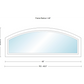 Andersen 400 Series Specialty Equal Leg Arch Window 48" Wide Fixed Vinyl Exterior Wood Interior Low-E4 Dual Pane Argon Full Glass Grilles/Tempered Optional AFC206, AFC21, AFC22, AFC23, AFC235, AFC24, AFC245, AFC25, AFC255, AFC26 Or AFC28