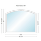 Andersen 400 Series Specialty Equal Leg Arch Window 56 1/2" Wide Fixed Vinyl Exterior Wood Interior Low-E4 Dual Pane Argon Full Glass Grilles/Tempered Optional AFCW206, AFCW21, AFCW22, AFCW23, AFCW235, AFCW24, AFCW245, AFCW25, AFCW255, AFCW26 Or AFCW28