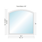 Andersen 400 Series Specialty Equal Leg Arch Window 56 1/2" Wide Fixed Vinyl Exterior Wood Interior Low-E4 Dual Pane Argon Full Glass Grilles/Tempered Optional AFCW206, AFCW21, AFCW22, AFCW23, AFCW235, AFCW24, AFCW245, AFCW25, AFCW255, AFCW26 Or AFCW28