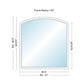Andersen 400 Series Specialty Equal Leg Arch Window 56 1/2" Wide Fixed Vinyl Exterior Wood Interior Low-E4 Dual Pane Argon Full Glass Grilles/Tempered Optional AFCW206, AFCW21, AFCW22, AFCW23, AFCW235, AFCW24, AFCW245, AFCW25, AFCW255, AFCW26 Or AFCW28