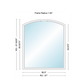 Andersen 400 Series Specialty Equal Leg Arch Window 56 1/2" Wide Fixed Vinyl Exterior Wood Interior Low-E4 Dual Pane Argon Full Glass Grilles/Tempered Optional AFCW206, AFCW21, AFCW22, AFCW23, AFCW235, AFCW24, AFCW245, AFCW25, AFCW255, AFCW26 Or AFCW28