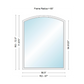 Andersen 400 Series Specialty Equal Leg Arch Window 56 1/2" Wide Fixed Vinyl Exterior Wood Interior Low-E4 Dual Pane Argon Full Glass Grilles/Tempered Optional AFCW206, AFCW21, AFCW22, AFCW23, AFCW235, AFCW24, AFCW245, AFCW25, AFCW255, AFCW26 Or AFCW28
