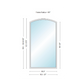 Andersen 400 Series Specialty Equal Leg Arch Window 56 1/2" Wide Fixed Vinyl Exterior Wood Interior Low-E4 Dual Pane Argon Full Glass Grilles/Tempered Optional AFCW206, AFCW21, AFCW22, AFCW23, AFCW235, AFCW24, AFCW245, AFCW25, AFCW255, AFCW26 Or AFCW28