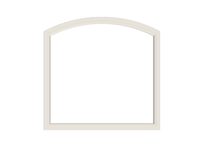 Andersen 400 Series Specialty Equal Leg Arch Window 56 1/2" Wide Fixed Vinyl Exterior Wood Interior Low-E4 Dual Pane Argon Full Glass Grilles/Tempered Optional AFCW206, AFCW21, AFCW22, AFCW23, AFCW235, AFCW24, AFCW245, AFCW25, AFCW255, AFCW26 Or AFCW28