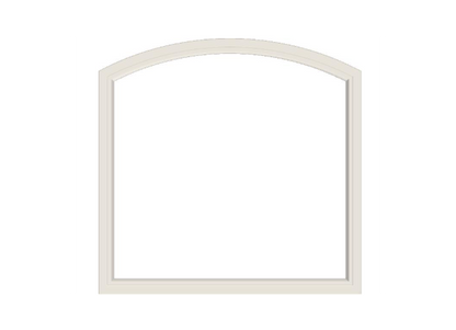 Andersen 400 Series Specialty Equal Leg Arch Window 56 1/2" Wide Fixed Vinyl Exterior Wood Interior Low-E4 Dual Pane Argon Full Glass Grilles/Tempered Optional AFCW206, AFCW21, AFCW22, AFCW23, AFCW235, AFCW24, AFCW245, AFCW25, AFCW255, AFCW26 Or AFCW28