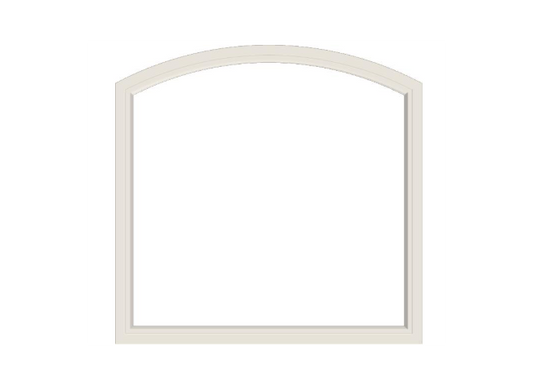 Andersen 400 Series Specialty Equal Leg Arch Window 56 1/2" Wide Fixed Vinyl Exterior Wood Interior Low-E4 Dual Pane Argon Full Glass Grilles/Tempered Optional AFCW206, AFCW21, AFCW22, AFCW23, AFCW235, AFCW24, AFCW245, AFCW25, AFCW255, AFCW26 Or AFCW28
