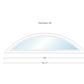 Andersen 400 Series Specialty Eyebrow Fixed Window With Casement Frame Cladding Vinyl Exterior Wood Interior Low-E4 Argon Dual Pane Tempered Optional FCCXW3, FCC2 Or FCCW2