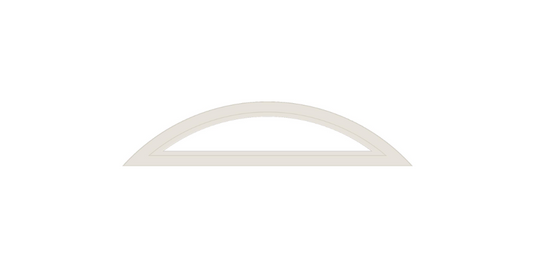 Andersen 400 Series Specialty Eyebrow Fixed Window With Casement Frame Cladding Vinyl Exterior Wood Interior Low-E4 Argon Dual Pane Tempered Optional FCCXW3, FCC2 Or FCCW2