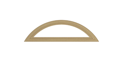 Andersen 400 Series Specialty Eyebrow Fixed Window Double Hung Frame Cladding Vinyl Exterior Wood Interior Low-E4 Argon Dual Pane Tempered Optional FCD28, FCD30 Or FCD38