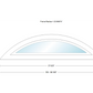 Andersen 400 Series Specialty Eyebrow Fixed Window Double Hung Frame Cladding Vinyl Exterior Wood Interior Low-E4 Argon Dual Pane Tempered Optional FCD28, FCD30 Or FCD38