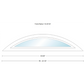 Andersen 400 Series Specialty Eyebrow Fixed Window Double Hung Frame Cladding Vinyl Exterior Wood Interior Low-E4 Argon Dual Pane Tempered Optional FCD28, FCD30 Or FCD38