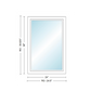 Andersen 400 Series Specialty Rectangle Window 24" Wide Fixed Vinyl Exterior Wood Interior Low-E4 Dual Pane Argon Full Glass Tempered Option