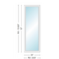 Andersen 400 Series Specialty Rectangle Window 24" Wide Fixed Vinyl Exterior Wood Interior Low-E4 Dual Pane Argon Full Glass Tempered Option
