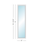 Andersen 400 Series Specialty Rectangle Window 24" Wide Fixed Vinyl Exterior Wood Interior Low-E4 Dual Pane Argon Full Glass Tempered Option