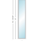 Andersen 400 Series Specialty Rectangle Window 24" Wide Fixed Vinyl Exterior Wood Interior Low-E4 Dual Pane Argon Full Glass Tempered Option