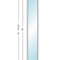 Andersen 400 Series Specialty Rectangle Window 24" Wide Fixed Vinyl Exterior Wood Interior Low-E4 Dual Pane Argon Full Glass Tempered Option