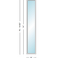 Andersen 400 Series Specialty Rectangle Window 24" Wide Fixed Vinyl Exterior Wood Interior Low-E4 Dual Pane Argon Full Glass Tempered Option
