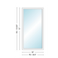 Andersen 400 Series Specialty Rectangle Window 36" Wide Fixed Vinyl Exterior Wood Interior Low-E4 Dual Pane Argon Full Glass Tempered Option