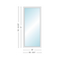 Andersen 400 Series Specialty Rectangle Window 36" Wide Fixed Vinyl Exterior Wood Interior Low-E4 Dual Pane Argon Full Glass Tempered Option