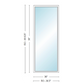 Andersen 400 Series Specialty Rectangle Window 36" Wide Fixed Vinyl Exterior Wood Interior Low-E4 Dual Pane Argon Full Glass Tempered Option