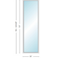 Andersen 400 Series Specialty Rectangle Window 36" Wide Fixed Vinyl Exterior Wood Interior Low-E4 Dual Pane Argon Full Glass Tempered Option