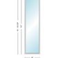 Andersen 400 Series Specialty Rectangle Window 36" Wide Fixed Vinyl Exterior Wood Interior Low-E4 Dual Pane Argon Full Glass Tempered Option