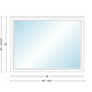 Andersen 400 Series Specialty Rectangle Window 48" Wide Fixed Vinyl Exterior Wood Interior Low-E4 Dual Pane Argon Full Glass Tempered Option