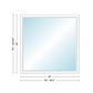 Andersen 400 Series Specialty Rectangle Window 48" Wide Fixed Vinyl Exterior Wood Interior Low-E4 Dual Pane Argon Full Glass Tempered Option