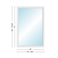 Andersen 400 Series Specialty Rectangle Window 48" Wide Fixed Vinyl Exterior Wood Interior Low-E4 Dual Pane Argon Full Glass Tempered Option
