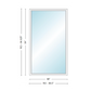 Andersen 400 Series Specialty Rectangle Window 48" Wide Fixed Vinyl Exterior Wood Interior Low-E4 Dual Pane Argon Full Glass Tempered Option