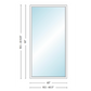 Andersen 400 Series Specialty Rectangle Window 48" Wide Fixed Vinyl Exterior Wood Interior Low-E4 Dual Pane Argon Full Glass Tempered Option