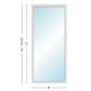 Andersen 400 Series Specialty Rectangle Window 48" Wide Fixed Vinyl Exterior Wood Interior Low-E4 Dual Pane Argon Full Glass Tempered Option