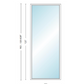 Andersen 400 Series Specialty Rectangle Window 48" Wide Fixed Vinyl Exterior Wood Interior Low-E4 Dual Pane Argon Full Glass Tempered Option