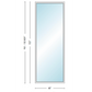 Andersen 400 Series Specialty Rectangle Window 48" Wide Fixed Vinyl Exterior Wood Interior Low-E4 Dual Pane Argon Full Glass Tempered Option
