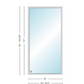 Andersen 400 Series Specialty Rectangle Window 60" Wide Fixed Vinyl Exterior Wood Interior Low-E4 Dual Pane Argon Full Glass Tempered Option