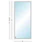 Andersen 400 Series Specialty Rectangle Window 60" Wide Fixed Vinyl Exterior Wood Interior Low-E4 Dual Pane Argon Full Glass Tempered Option