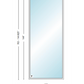 Andersen 400 Series Specialty Rectangle Window 60" Wide Fixed Vinyl Exterior Wood Interior Low-E4 Dual Pane Argon Full Glass Tempered Option