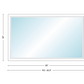 Andersen 400 Series Specialty Rectangle Window 60" Wide Fixed Vinyl Exterior Wood Interior Low-E4 Dual Pane Argon Full Glass Tempered Option