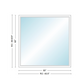 Andersen 400 Series Specialty Rectangle Window 60" Wide Fixed Vinyl Exterior Wood Interior Low-E4 Dual Pane Argon Full Glass Tempered Option