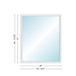 Andersen 400 Series Specialty Rectangle Window 60" Wide Fixed Vinyl Exterior Wood Interior Low-E4 Dual Pane Argon Full Glass Tempered Option
