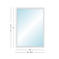 Andersen 400 Series Specialty Rectangle Window 60" Wide Fixed Vinyl Exterior Wood Interior Low-E4 Dual Pane Argon Full Glass Tempered Option