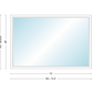 Andersen 400 Series Specialty Rectangle Window 72" Wide Fixed Vinyl Exterior Wood Interior Low-E4 Dual Pane Argon Full Glass Tempered Option