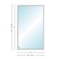 Andersen 400 Series Specialty Rectangle Window 72" Wide Fixed Vinyl Exterior Wood Interior Low-E4 Dual Pane Argon Full Glass Tempered Option