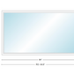 Andersen 400 Series Specialty Rectangle Window 84" Wide Fixed Vinyl Exterior Wood Interior Low-E4 Dual Pane Argon Full Glass Tempered Option