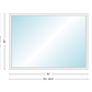 Andersen 400 Series Specialty Rectangle Window 84" Wide Fixed Vinyl Exterior Wood Interior Low-E4 Dual Pane Argon Full Glass Tempered Option